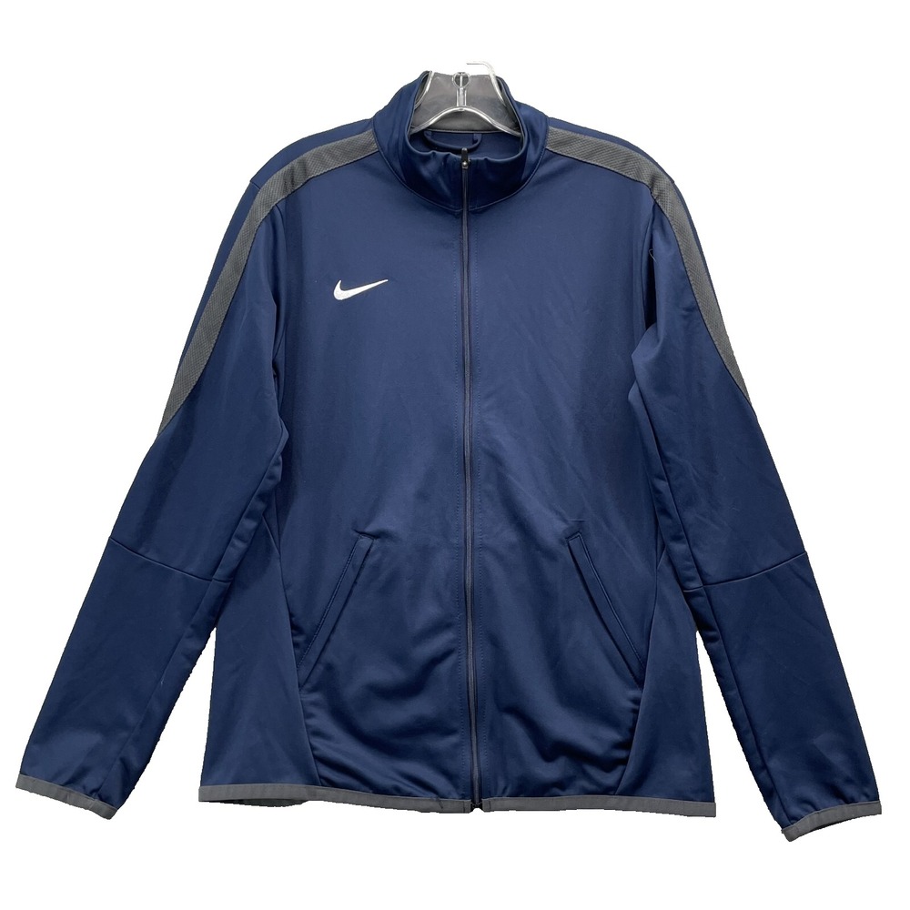 Nike Jacket Women's Medium Navy Sportswear Training Athleisure Running Track Gym